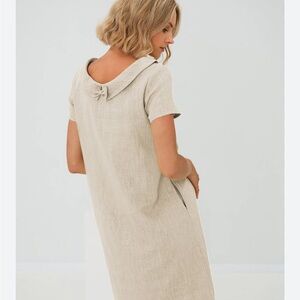 *AS IS LeMuse | Women’s minimalist boho linen dress STORY Size Small .